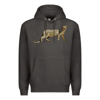 Smoke Jaguarundi Premium Hoodie - LillyAllenDesigns