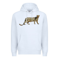 White Jaguarundi Premium Hoodie - LillyAllenDesigns