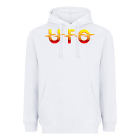 White Ufo Heavyweight Hoodie - linhVisuals