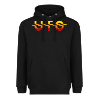 Black Ufo Heavyweight Hoodie - linhVisuals