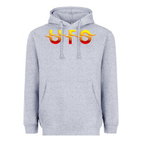 Heather Grey Ufo Heavyweight Hoodie - linhVisuals
