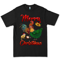 Black merry christmas chickens Premium Tee - RanaPortraitStore