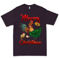 Plum merry christmas chickens Premium Tee - RanaPortraitStore