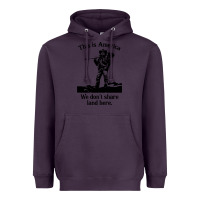 Plum this is america we don't share land here Heavyweight Hoodie - linhVisuals