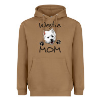 Toasted Coconut westie mom dog mama west highland terrier dog Heavyweight Hoodie - linhVisuals
