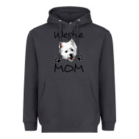 Smoke westie mom dog mama west highland terrier dog Heavyweight Hoodie - linhVisuals