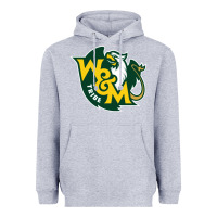 Heather Grey william & mary tribe Heavyweight Hoodie - linhVisuals