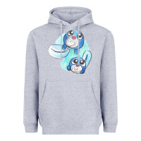 Heather Grey poliwag watercolor Heavyweight Hoodie - linhVisuals