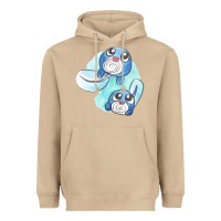 Mushroom poliwag watercolor Heavyweight Hoodie - linhVisuals