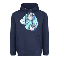 Navy poliwag watercolor Heavyweight Hoodie - linhVisuals