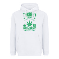 White tegridy farms Heavyweight Hoodie - linhVisuals