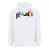 White trasher Heavyweight Hoodie - linhVisuals