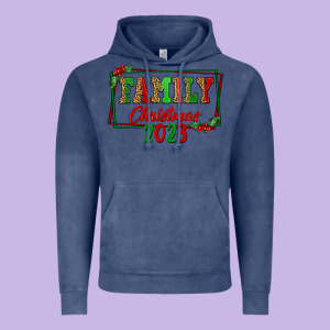 Family Christmas 2023 Vintage Hoodie Designed By Fadigitalartstudio