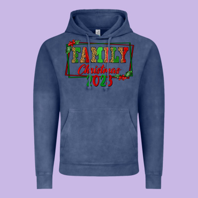 Family Christmas 2023 Vintage Hoodie Designed By Fadigitalartstudio