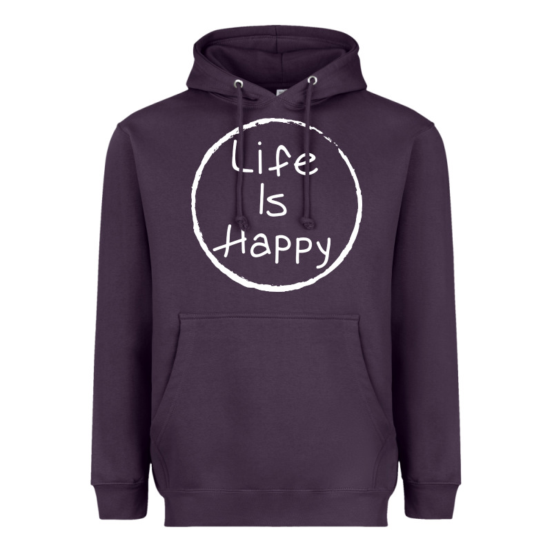 Life Is Happy Heavyweight Hoodie by linhVisuals | Teevron