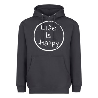 Smoke life is happy Heavyweight Hoodie - linhVisuals