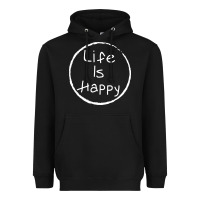 Black life is happy Heavyweight Hoodie - linhVisuals
