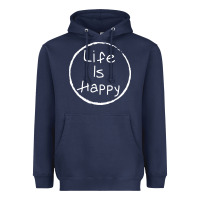 Navy life is happy Heavyweight Hoodie - linhVisuals