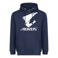 Navy papan ibu gigabyte aorus yang lagi baru Heavyweight Hoodie - linhVisuals
