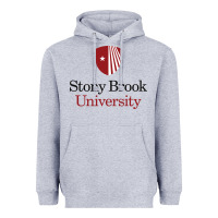 Heather Grey stony brook university Heavyweight Hoodie - linhVisuals