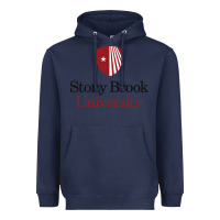 Navy stony brook university Heavyweight Hoodie - linhVisuals