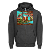 Charcoal Heather longhorn tumbler Zipper Hoodie - AdoDesignShop