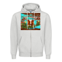 Dove Grey longhorn tumbler Zipper Hoodie - AdoDesignShop