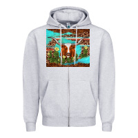 Heather Grey longhorn tumbler Zipper Hoodie - AdoDesignShop