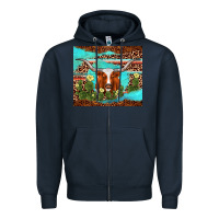Navy longhorn tumbler Zipper Hoodie - AdoDesignShop