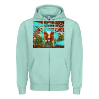 Seafoam longhorn tumbler Zipper Hoodie - AdoDesignShop