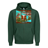 Sports Green longhorn tumbler Zipper Hoodie - AdoDesignShop