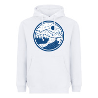 White River Mountain Badge Heavyweight Hoodie - linhVisuals