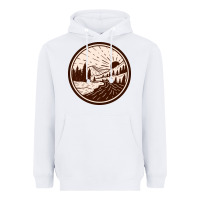 White River Forest Brown Heavyweight Hoodie - linhVisuals