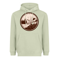 Matcha River Forest Brown Heavyweight Hoodie - linhVisuals