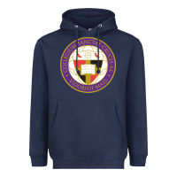 Navy college of the holy cross Heavyweight Hoodie - linhVisuals