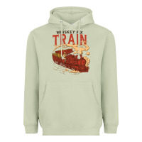 Matcha Whiskey Train Heavyweight Hoodie - linhVisuals