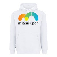 White miami open Heavyweight Hoodie - linhVisuals