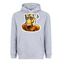Heather Grey Alf Heavyweight Hoodie - linhVisuals
