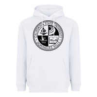 White Csu Dominguez Hills Heavyweight Hoodie - linhVisuals