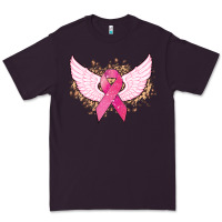 Plum Cancer ribbon angel wings Cancer Awareness Premium Tee - HowdyJamesFarm