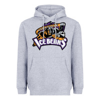 Heather Grey knoxville ice bears Heavyweight Hoodie - linhVisuals
