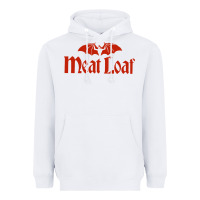 White MEAT LOAF Heavyweight Hoodie - linhVisuals
