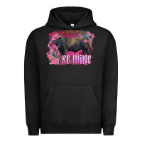 Pigment Black be mine black angus bull Urban Hoodie - RanaPortraitStore