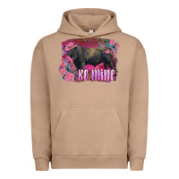 Pigment Burro be mine black angus bull Urban Hoodie - RanaPortraitStore