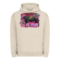 Pigment French Oak be mine black angus bull Urban Hoodie - RanaPortraitStore