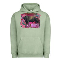Pigment Oil Green be mine black angus bull Urban Hoodie - RanaPortraitStore