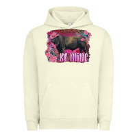 Pigment Pistachio be mine black angus bull Urban Hoodie - RanaPortraitStore