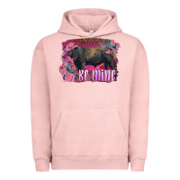 Pigment Salmon be mine black angus bull Urban Hoodie - RanaPortraitStore