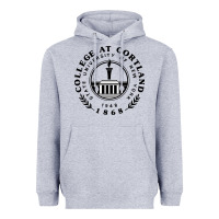 Heather Grey Suny Cortland Heavyweight Hoodie - linhVisuals