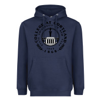 Navy Suny Cortland Heavyweight Hoodie - linhVisuals